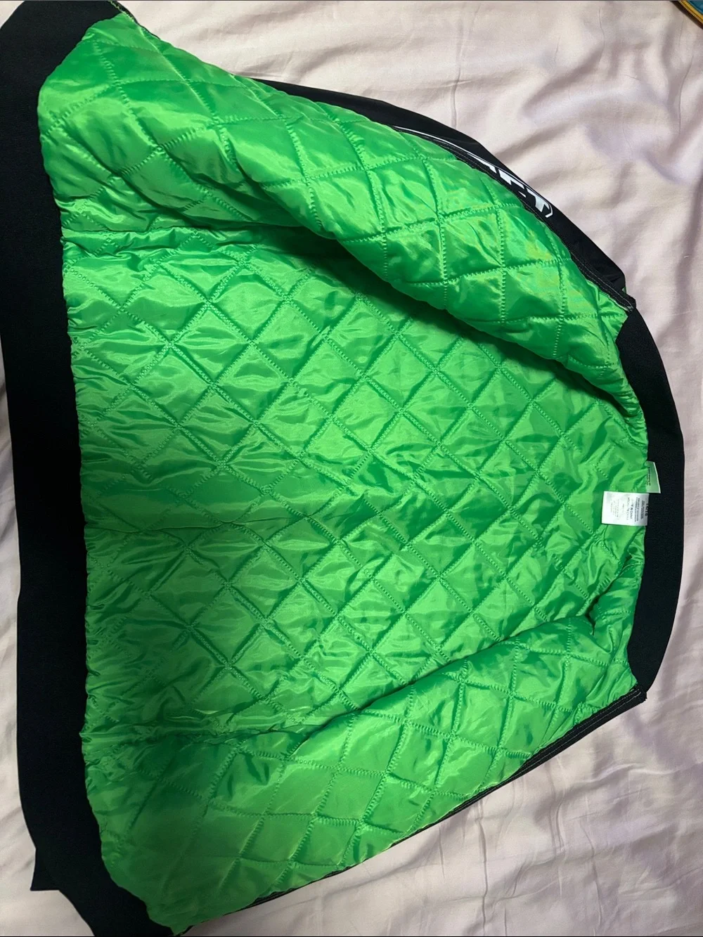 Minecraft Kids Green Pixel Bomber Jacket